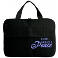 Geanta neagra laptop, God Brings Peace Geanta neagra laptop, God Brings Peace